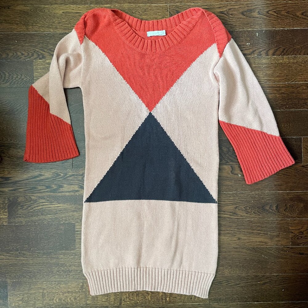 Stella McCartney Kids color-block sweater dress-12 years old